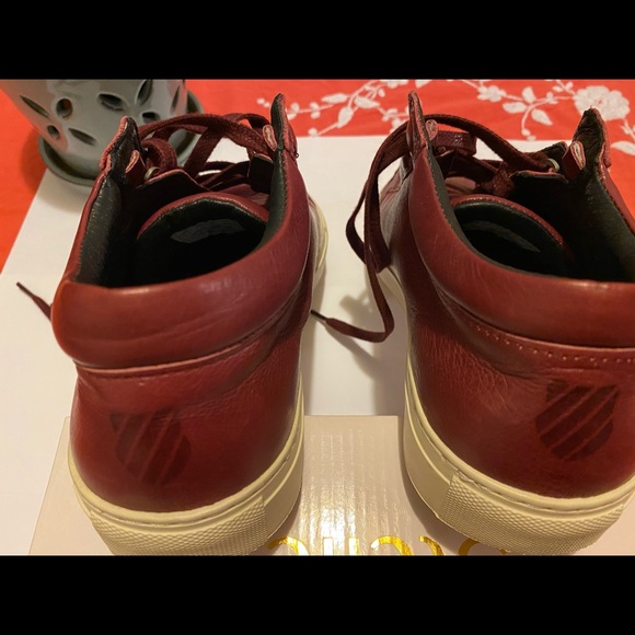 K-Swiss Wine Women’s Leather Sneakers Size 9.5 - Picture 5 of 8